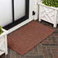 Natural Coir Indoor/Outdoor Mat 17" X 30" Natural/Black Stripe,