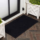 Natural Coir Indoor/Outdoor Mat 17" X 30" Natural/Black Stripe,