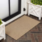 Natural Coir Indoor/Outdoor Mat 17" X 30" Natural/Black Stripe,