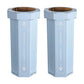 25 Gal Trash Can Bin, Brown, Set of 2