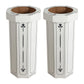 25 Gal Trash Can Bin, Brown, Set of 2