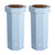 25 Gal Trash Can Bin, Brown, Set of 2