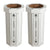 25 Gal Trash Can Bin, Brown, Set of 2