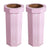 25 Gal Trash Can Bin, Brown, Set of 2