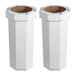 25 Gal Trash Can Bin, Brown, Set of 2