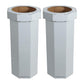 25 Gal Trash Can Bin, Brown, Set of 2