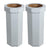 25 Gal Trash Can Bin, Brown, Set of 2