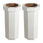 25 Gal Trash Can Bin, Brown, Set of 2