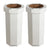 25 Gal Trash Can Bin, Brown, Set of 2