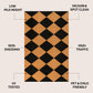 Natural Coir Indoor/Outdoor Mat 17" X 30" Natural/Black Stripe,