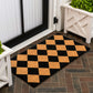 Natural Coir Indoor/Outdoor Mat 17" X 30" Natural/Black Stripe,