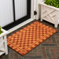 Natural Coir Indoor/Outdoor Mat 17" X 30" Natural/Black Stripe,
