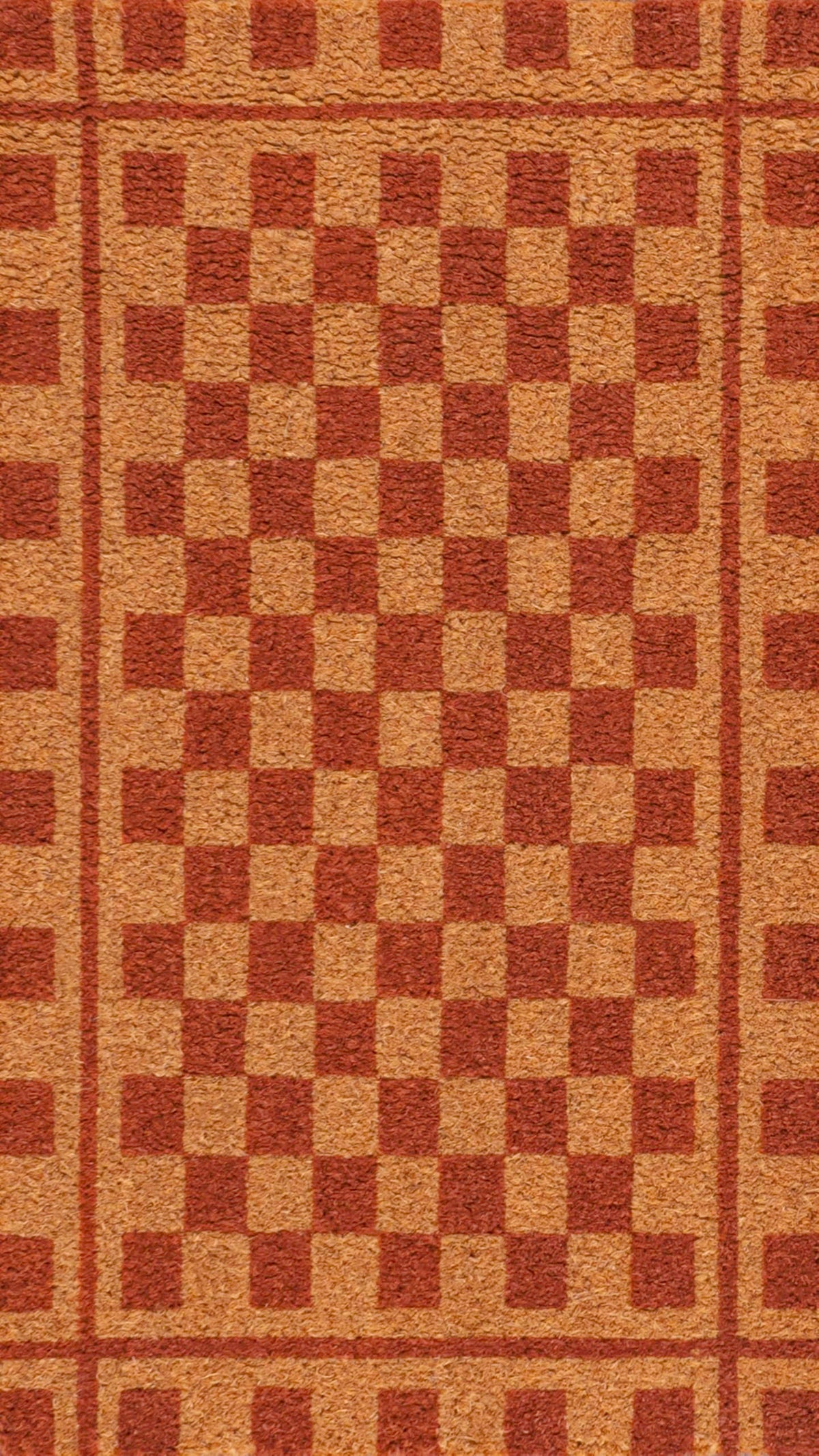 Natural Coir Indoor/Outdoor Mat 17" X 30" Natural/Black Stripe,