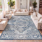 Vintage Medallion Indoor Area Rug Cream 3X5, Modern Boho for Living Room,