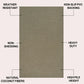 Natural Coir Indoor/Outdoor Mat 17" X 30" Natural/Black Stripe,