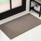 Natural Coir Indoor/Outdoor Mat 17" X 30" Natural/Black Stripe,