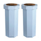 25 Gal Trash Can Bin, Brown, Set of 2