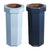 25 Gal Trash Can Bin, Brown, Set of 2